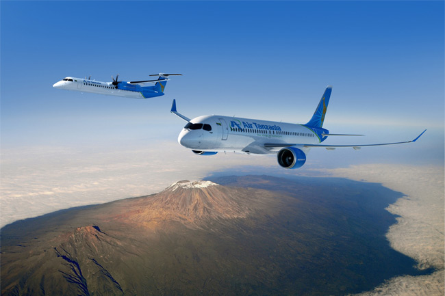 Air Tanzania - Bombardier CS300 a Q400