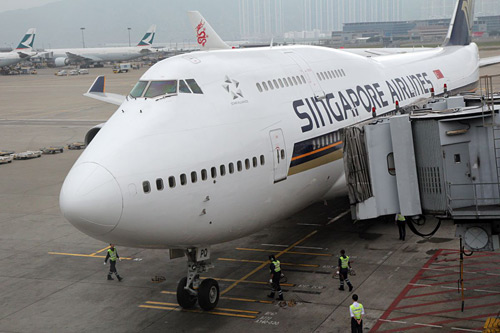Singapore Airlines - poslední let Boeing 747