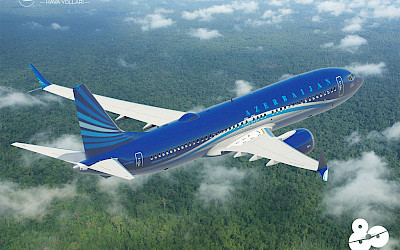 Azerbaijan Airlines - Boeing 737 MAX 8 (foto: Azerbaijan Airlines/Facebook)