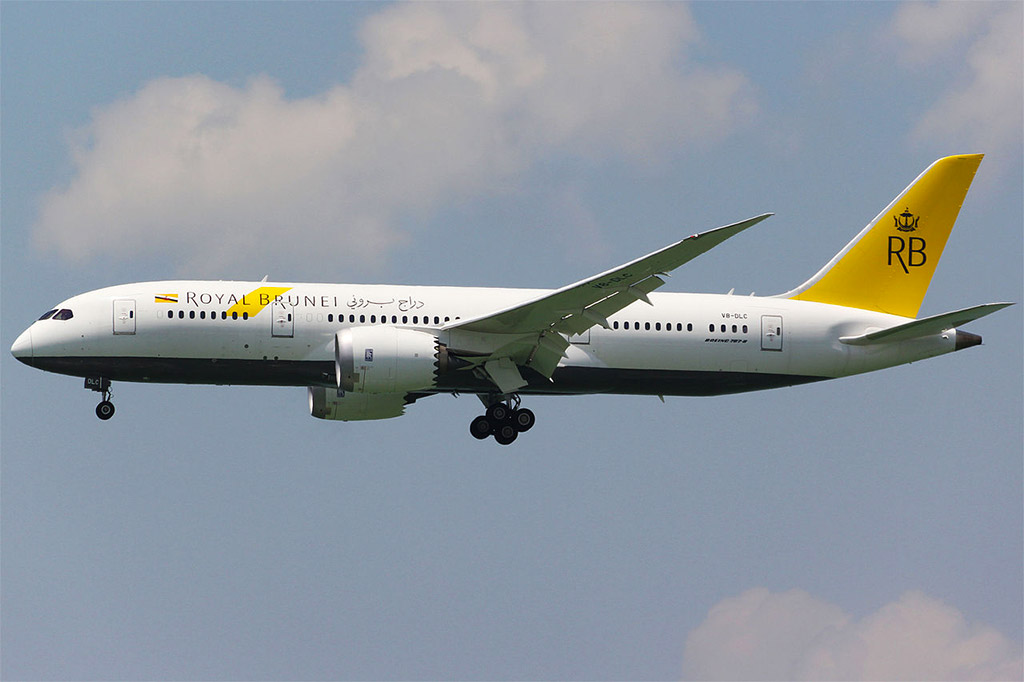 Boeing 787 Dreamliner společnosti Royal Brunei Airlines (foto: Afpwong/Wikimedia Commons - CC BY-SA 4.0)