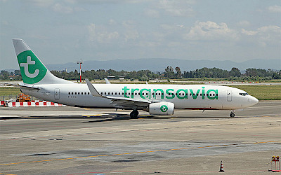 Boeing 737-800 společnosti Transavia (foto: Rob Hodgkins/Wikimedia Commons - CC BY-SA 2.0)