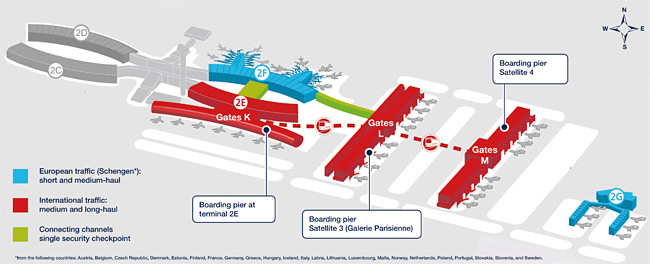 Paříž - Charles de Gaulle - terminal 2F