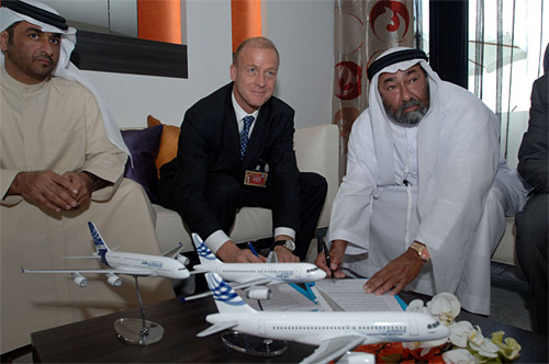 Podpis kontraktu mezi Al Jaber Aviation a Airbus SAS