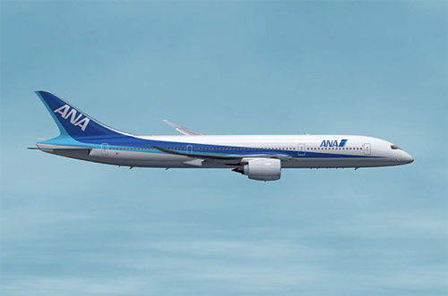 Boeing 7E7 v barvách ANA