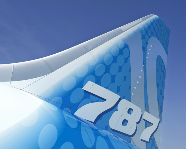 Boeing 787 - směrovka
