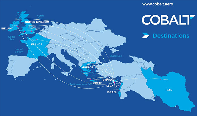 Cobalt Air - mapa linek