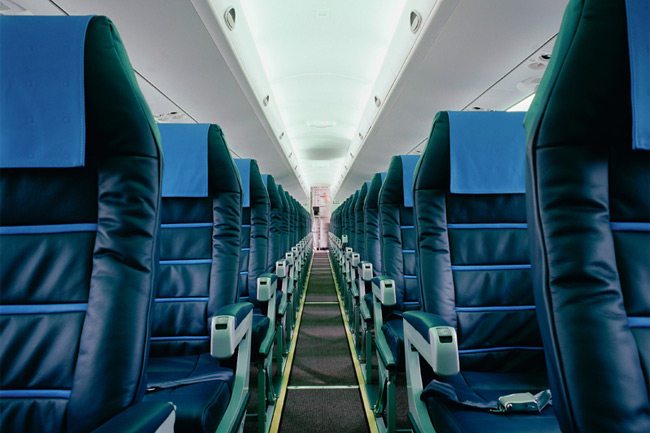Croatia Airlines - Bombardier Q400 - interiér