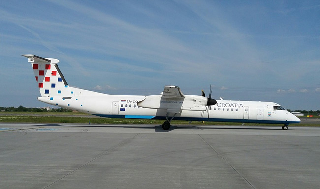 Croatia Airlines - Bombardier Q400 - Praha - první přílet