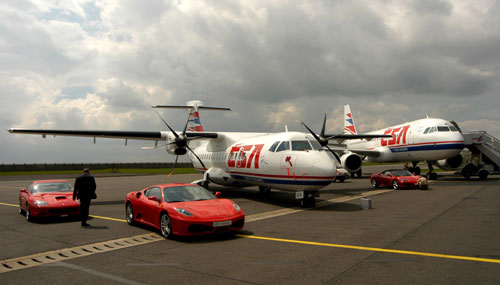 Letouny ČSA a vozy Ferrari