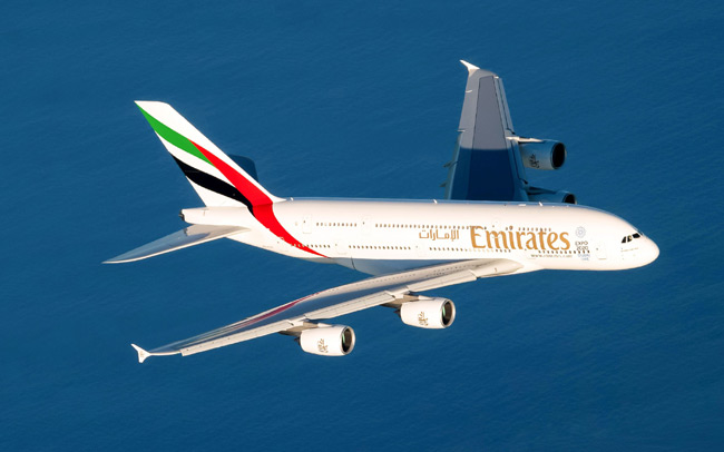 Emirates - Airbus A380 ve vzduchu