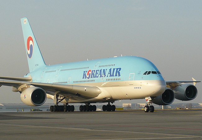 Korean Air - Airbus A380 - Letiště Praha
