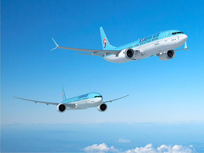 Korean Air - Boeing 737 MAX a Boeing 777-300ER