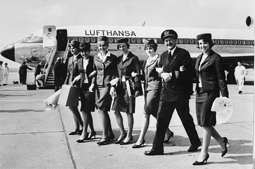 Lufthansa - zahájení letů do Prahy v roce 1966