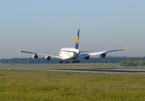 Lufthansa - Airbus A380 poprvé v Praze