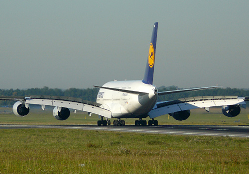 Lufthansa - Airbus A380 poprvé v Praze