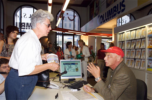 Niki Lauda v Columbus Reiseburo