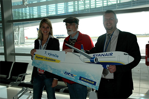 Ryanair - Bratislava - pětimiliontý cestující