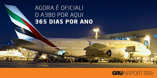 Letiště São Paulo - Emirates - Airbus A380