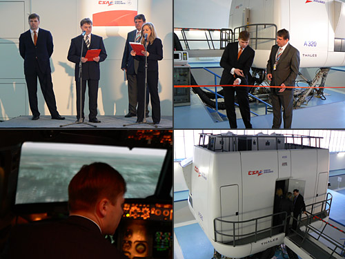 Slavnostní otevření simulátoru A320