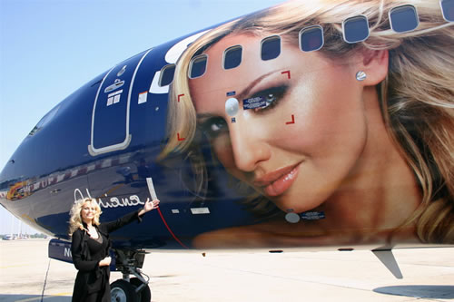 Adriana Sklenaříková a Boeing 737-700