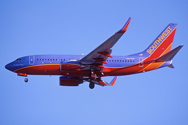 Southwest Airlines - Boeing 737-700 přistání Los Angeles