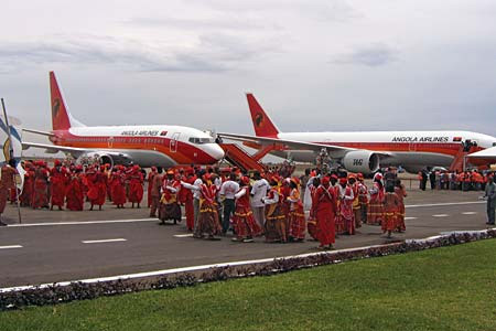 TAAG Angola Airlines - předání letadel v Luandě