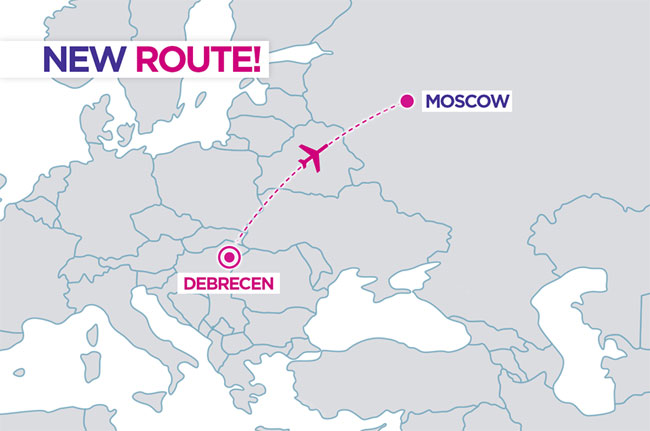 Wizz Air - Debrecín - Moskva