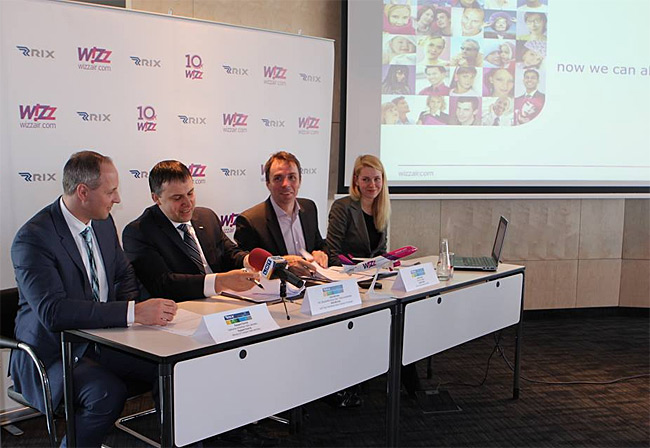 Wizz Air - tisková konference Riga