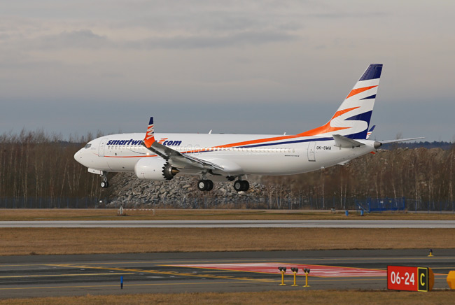 Travel Service - Boeing 737 MAX 8 - první přílet