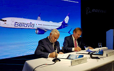 Belavia - podpis pronájmu Boeing 737 MAX 8