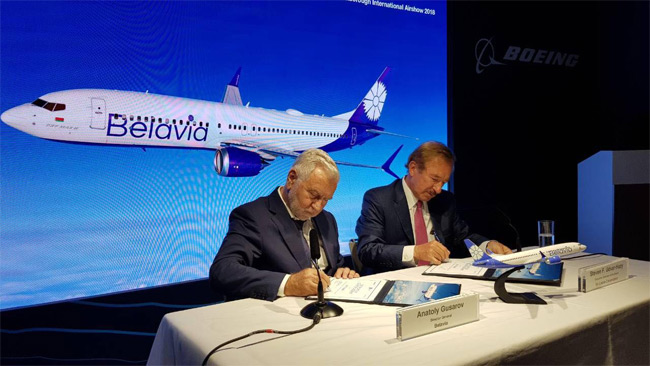 Belavia - podpis pronájmu Boeing 737 MAX 8