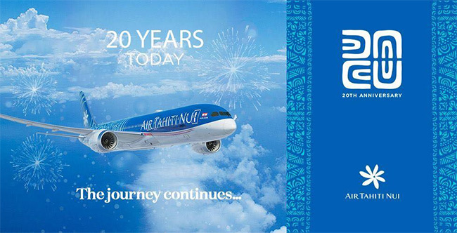 Air Tahiti Nui - 20 let provozu