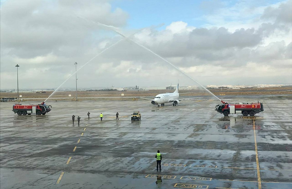 Queen Bilqis Airways - zahájení letů do Ammánu (foto: Queen Bilqis Airways/Facebook)
