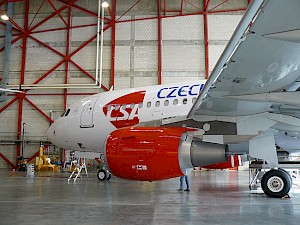 Zbrusu nový Airbus A319 převezmou České aerolinie ještě tento měsíc. - Autor: Tomáš Hampl