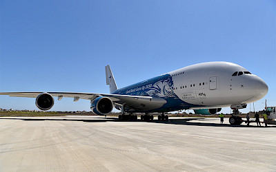 Letoun Airbus A380 společnosti Hi Fly Malta (foto: Hi Fly)