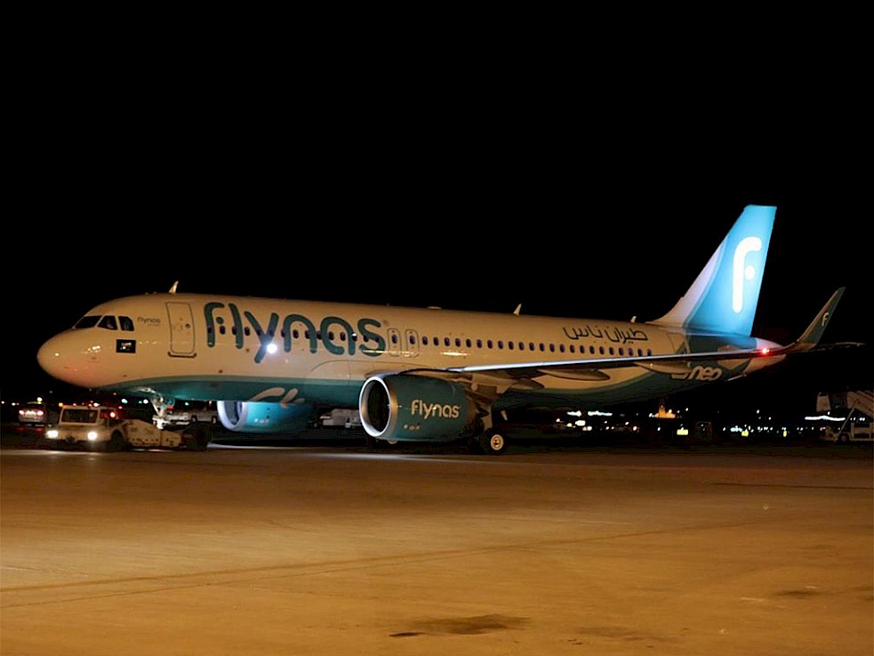 Druhý Airbus A320neo nízkonákladové společnosti flynas (foto: flynas)