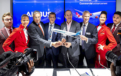 Krátce po podpisu dnešního kontraktu na letouny A330neo (foto: Airbus)