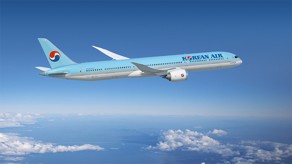 Boeing 787-10 Dreamliner v barvách Korean Air (zdroj: Korean Air)