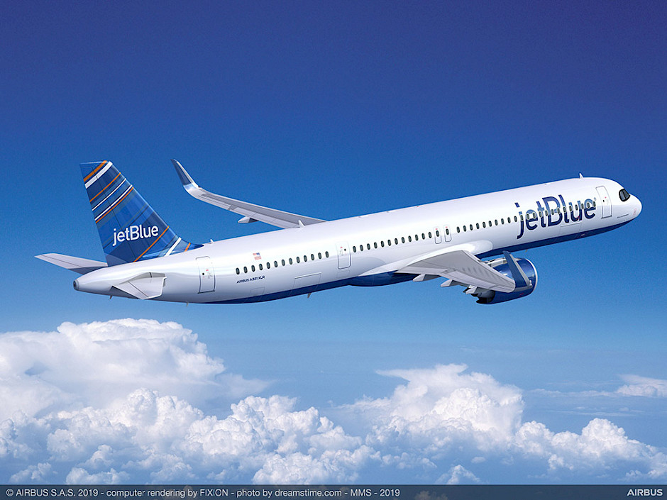 JetBlue - Airbus A321XLR (foto: Airbus)