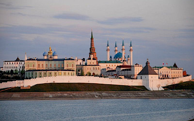 Kazaňský kreml zapsaný na seznamu UNESCO je sídlem prezidenta Tatarstánu (foto: Salih Melikoglu/Wikimedia Commons - public domain)