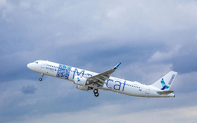 Nový Airbus A321LR v barvách Azores Airlines (foto: Airbus)