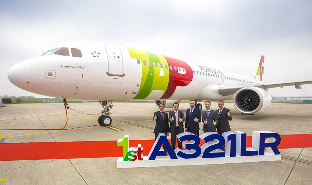 První Airbus A321LR v barvách TAP Air Portugal (foto: Airbus)