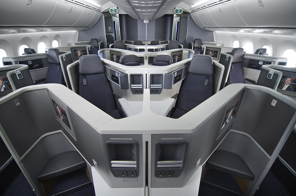 Třída Flagship Business na palubě Boeingu 787 (foto: American Airlines)