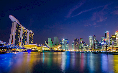 Oblast Marina Bay v Singapuru (foto: Focuszaa/Pixabay)