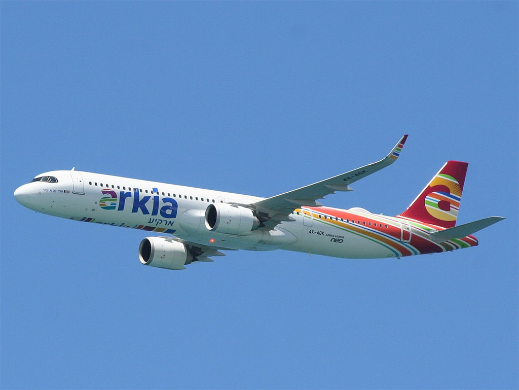 Arkia Israeli Airlines - Airbus A321neo (foto: Oyoyoy/Wikimedia Commons - CC BY-SA 4.0)