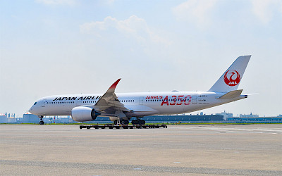 Airbus A350 Japan Airlines poprvé na pravidelné lince (foto: Japan Airlines/Twitter)