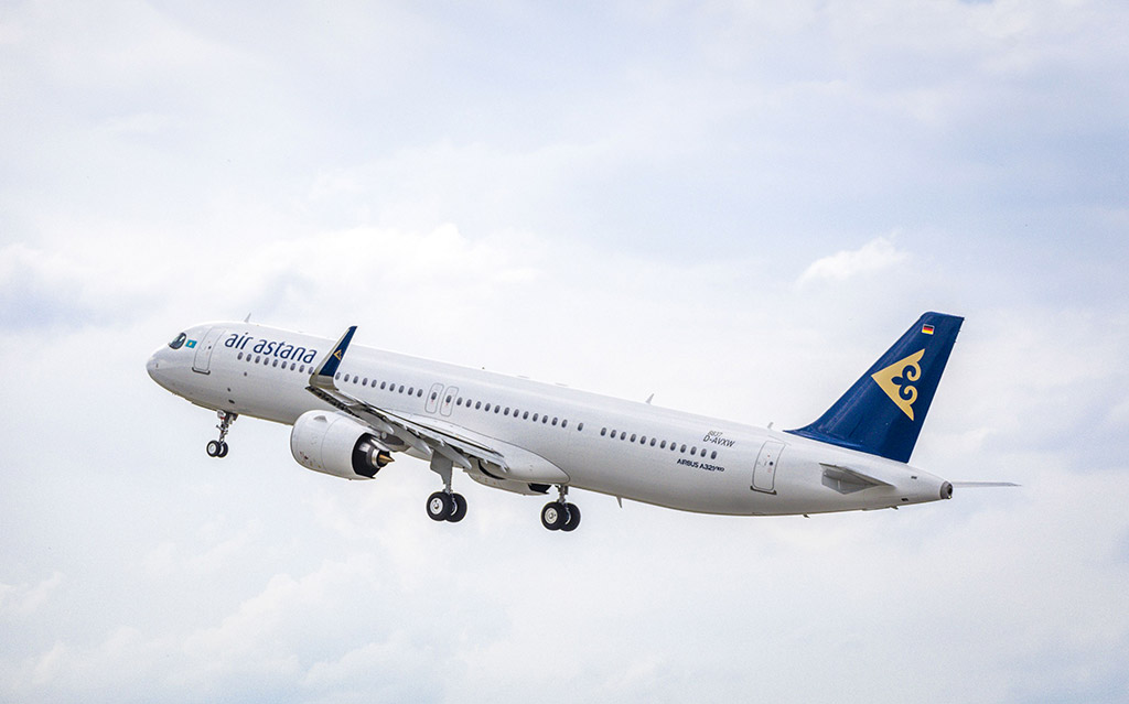 První Airbus A321LR společnosti Air Astana (foto: Airbus)