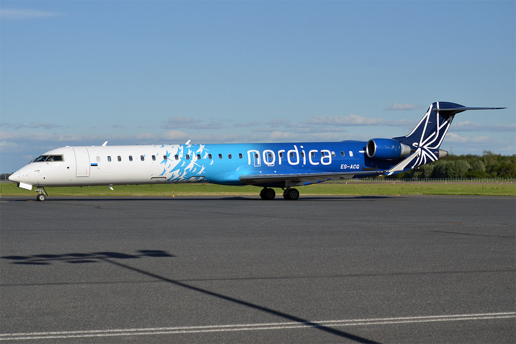 Bombardier CRJ900 estonské společnosti Nordica (foto: Anna Zvereva/Wikimedia Commons - CC BY-SA 2.0)