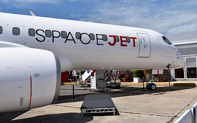 SpaceJet M90 vystavený na letošním pařížském aerosalonu (foto: Tomáš Hampl)
