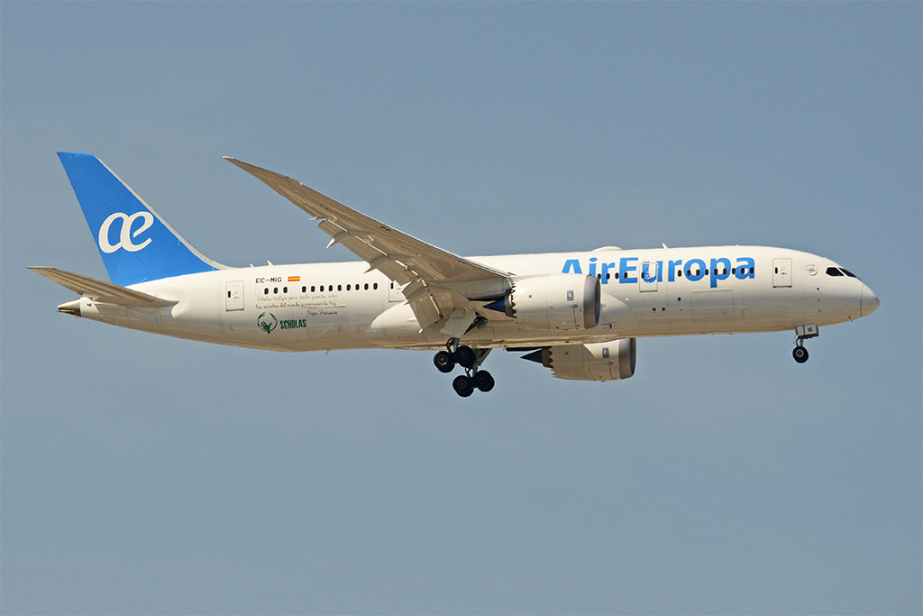 Air Europa - Boeing 787-8 (foto: Alan Wilson/Wikimedia Commons - CC BY-SA 2.0)